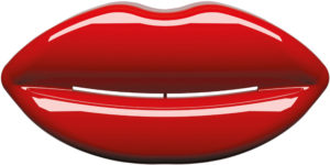 Nikles หัวฝักบัว Rain Shower  รุ่น Lips สีแดง  สำหรับก๊อกฝังผนัง