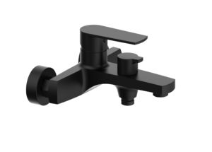Karat Faucet ก๊อกผสมอ่างอาบน้ำแบบก้านโยกติดผนัง สำหรับฝักบัวสายอ่อน