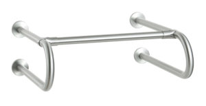 Karat Faucet ราวทรงตัวคู่สำหรับโถปัสสาวะชายแบบติดผนัง (Ø 32 มม.)(สเเตนเลส304)