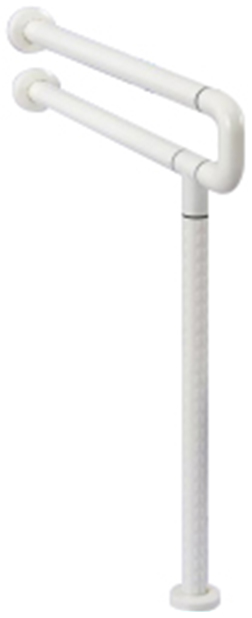 Karat Faucet ราวทรงตัวรูปตัวที ที่จับคู่ ขนาด70x70 ซม. (Ø 35 มม.)(หุ้ม ABSเเบบผิวเรียบ)