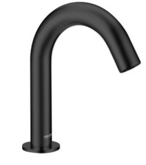Karat Faucet ก๊อกเดี่ยวอ่างล้างหน้าอัตโนมัติสีดำ แบบใช้ไฟฟ้าและแบตเตอรี่