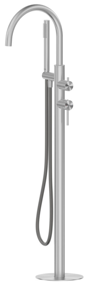 Karat Faucet ก๊อกผสมลงอ่างเเบบตั้งขึ้นจากพื้นพร้อมฝักบัวสายอ่อนสเตนเลส316L