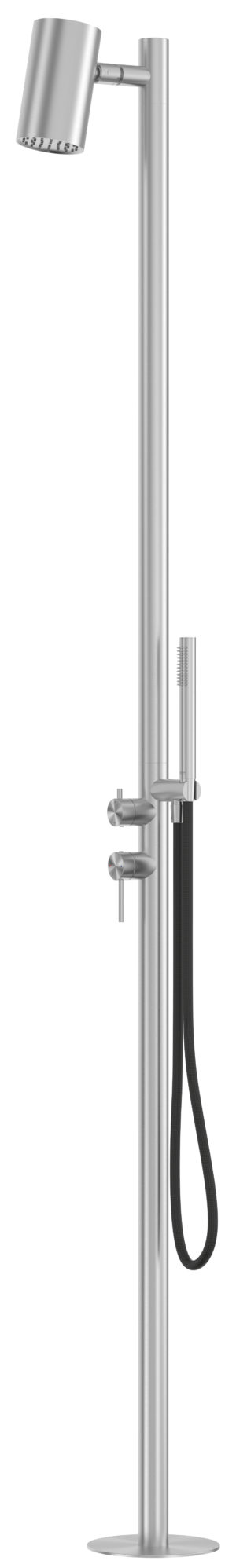 Karat Faucet ก๊อกผสมยืนอาบเเบบตั้งพื้นพร้อมชุดฝักบัวเเละฝักบัวสายอ่อนสเตนเลส316L