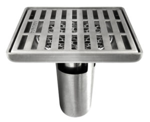 Karat Faucet ตะแกรงกันกลิ่น หน้าแปลน 4” สำหรับท่อ PVC ขนาด2-3”สีสเตนเลส