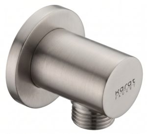 Karat Faucet ข้อต่อสำหรับฝักบัวสายอ่อน สีสเตนเลส