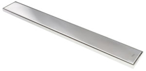 Karat Faucet ตะแกรงระบายน้ำทิ้งแบบเหลี่ยม พร้อมตุ้มถ่วงเปิด-ปิด น้ำ ต่อท่อ PVC ขนาด Ø 2-2.5 นิ้ว หน้าแปลน 4x32 นิ้ว (สเตนเลส 304)