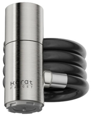 Karat Faucet ปากกรองเอนกประสงค์พร้อมสายอ่อน แบบปรับน้ำ 2 ฟังก์ชั่น ใช้กับก๊อกซิ้งค์ทั่วไป